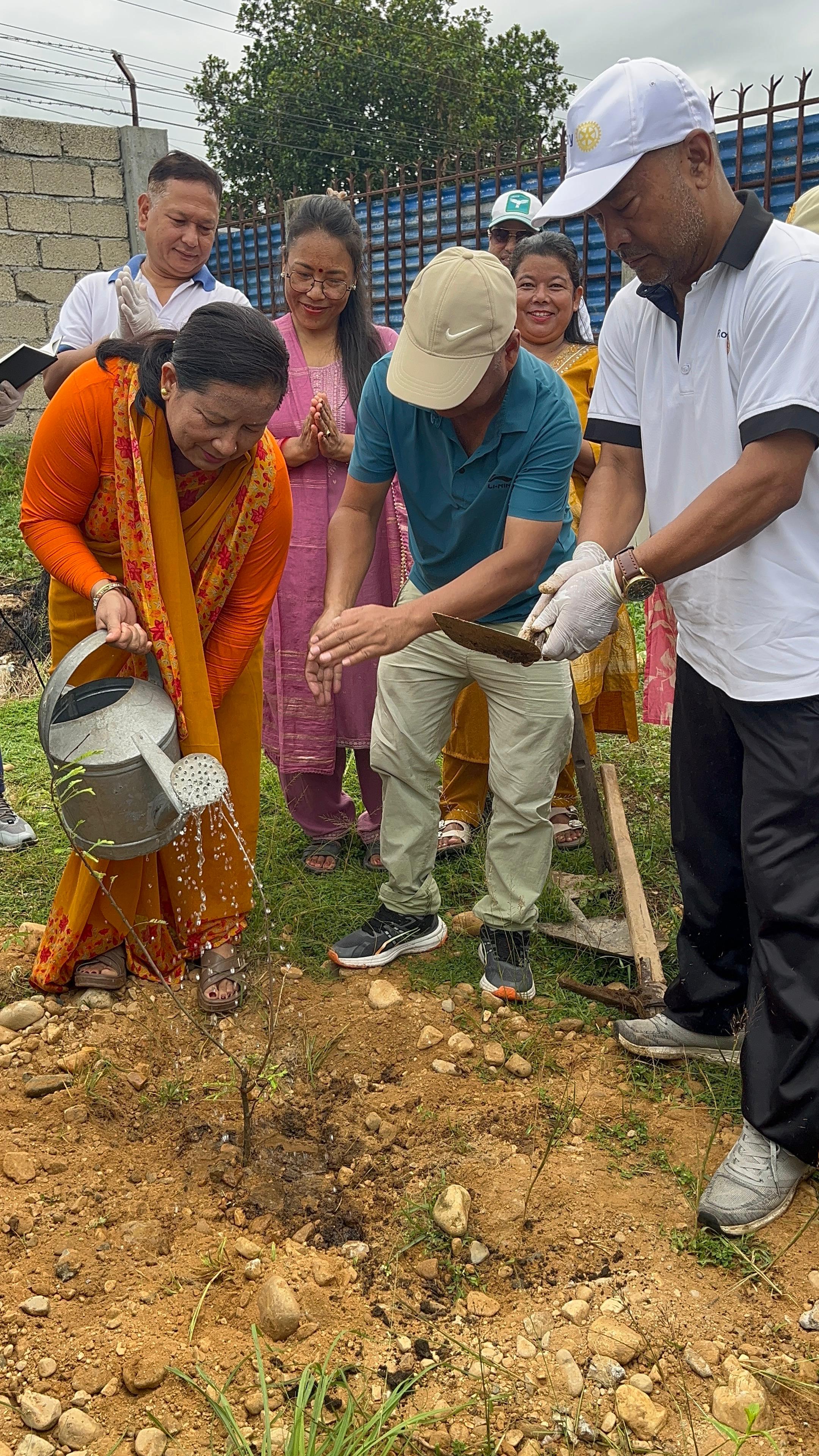 26th July 2025 - Tree plantation program completed at Chandrodaya Secondary School, Kamane-8