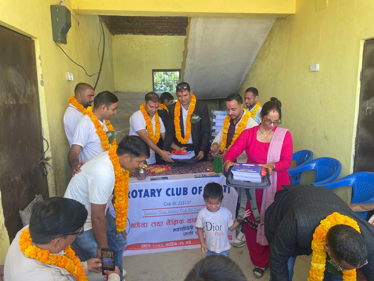 School Bag and Stationery Handover