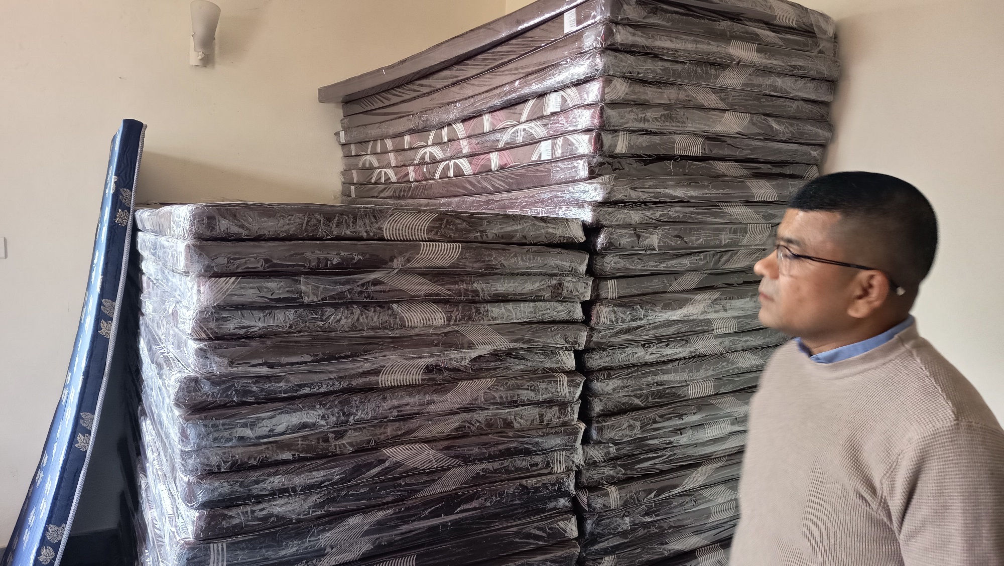 Handed over of 60 sleeping mattress to the Eye Hospital