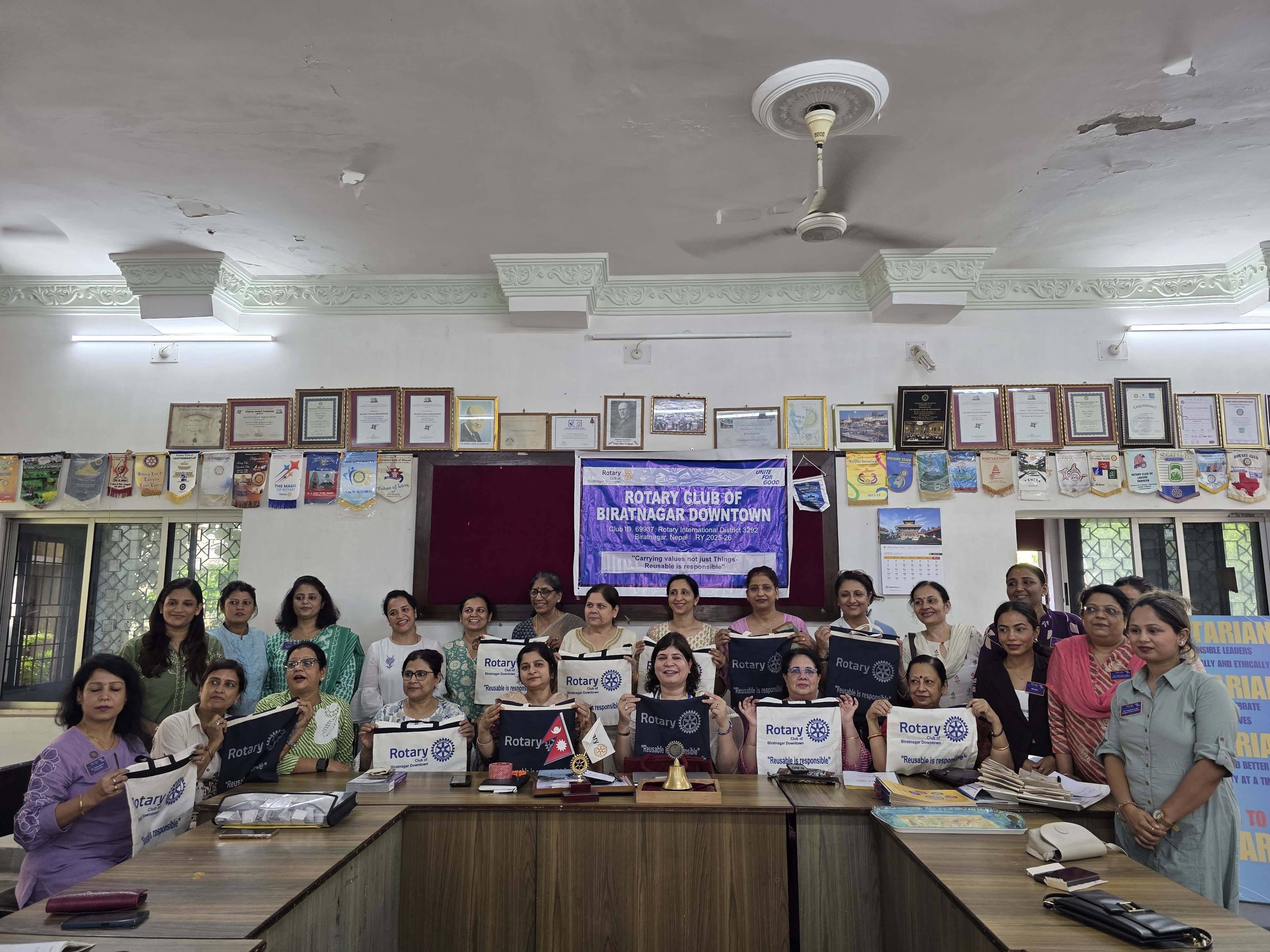 Reusable is Responsible- 700 Cloth Bags Distribution launched